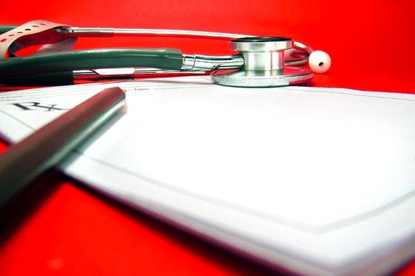 Doctor's notepad