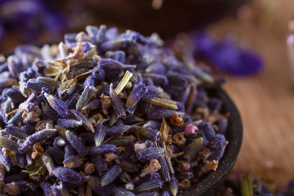 Dried lavender potpourri