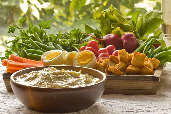 crudite vegetable platter