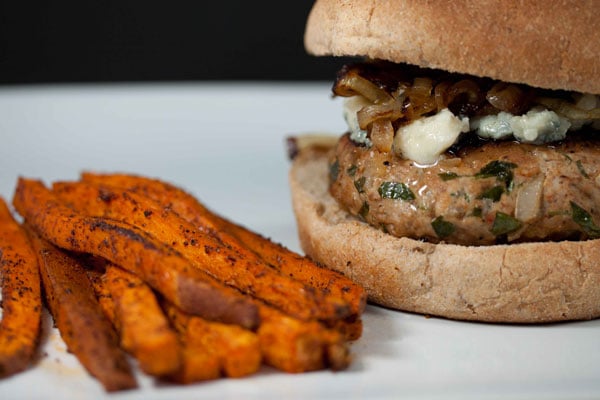 turkey burger sweet potato fries