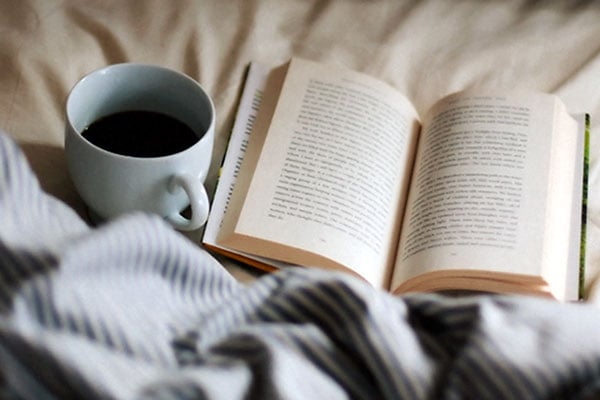 coffee and book