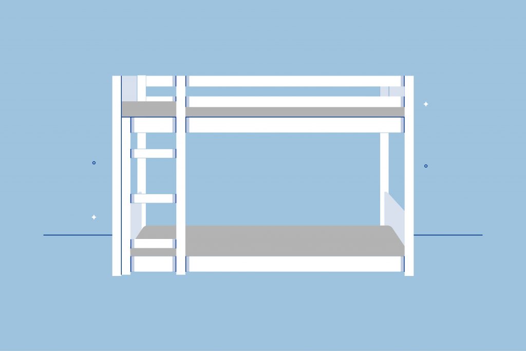 Bunk Bed Mattress Size Guide Amerisleep, How Big Is A Bunk Bed Mattress