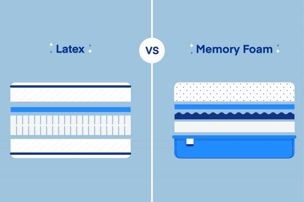 latex vs memory foam mattress reviews