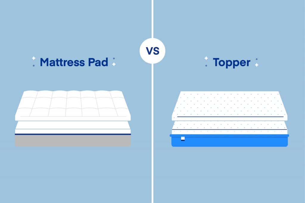 difference between mattress pad and mattress topper