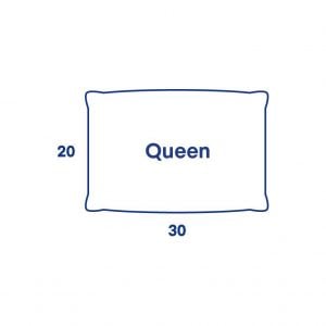 Standard size clearance pillow vs queen