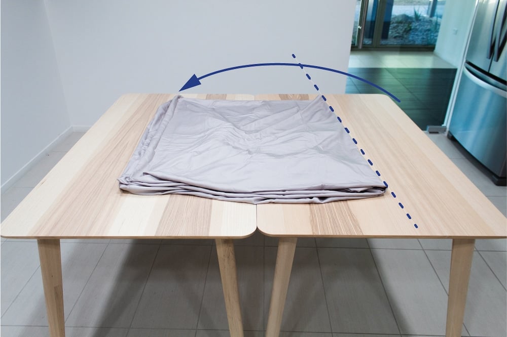 How to Fold a Fitted Sheet Step 4